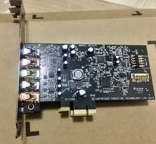 全新创新Creative AUDIGY FX 半高音乐游戏PCI-E 5.1声卡
