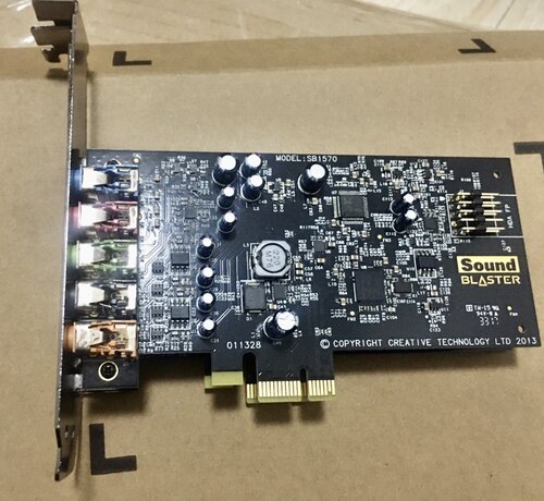 全新创新Creative AUDIGY FX 半高音乐游戏PCI-E 5.1声卡