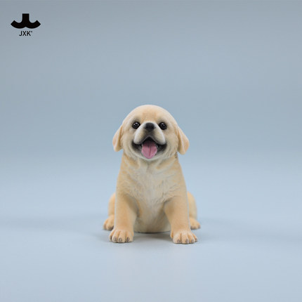 金毛犬植绒公仔仿真动物模型可爱治愈桌面车内装饰潮玩手办狗摆件