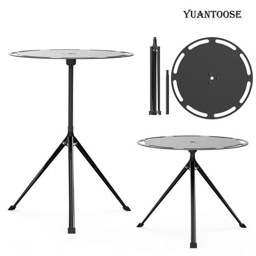 Camping Outdoor Round Triangle Support Portable Folding Tabl