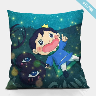 国王排名动漫周边抱枕卡通可爱波吉王子床上靠垫儿童午睡靠背枕头