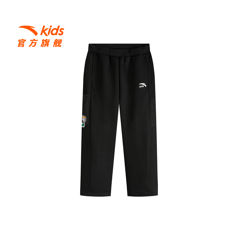 安踏儿童男女小童针织运动长裤