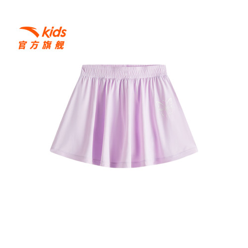 安踏儿童女小童针织短裙