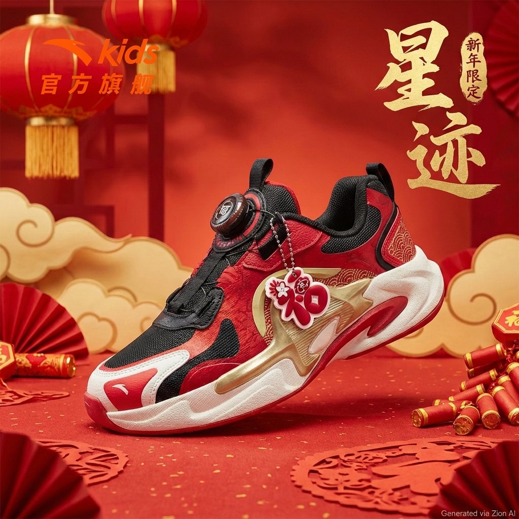 星迹丨安踏儿童运动鞋男童鞋2026新年款红色犟弹中大童旋钮童鞋,童鞋/婴儿鞋/亲子鞋,运动鞋,淘宝优惠券,粉丝福利购,淘宝优惠卷