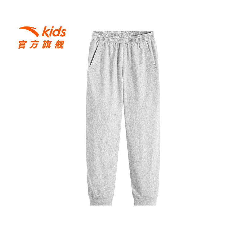 安踏儿童男大童针织运动长裤2026夏季新款透气舒适凉感中大童裤子
