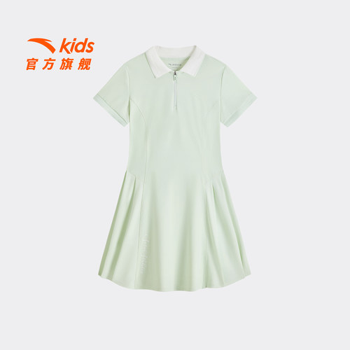 安踏儿童女大童针织连衣裙