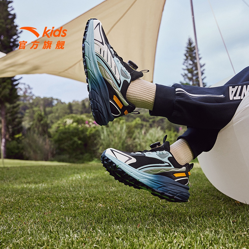 安踏儿童男大童探野户外越野跑鞋