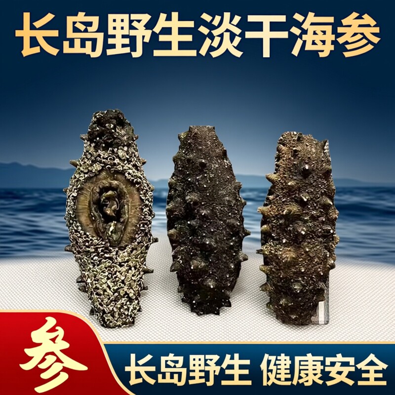 海参干活250g长岛纯淡干野生海参底播参无添加孕妇老人儿童放心吃