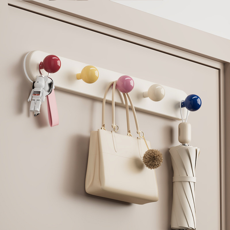 多巴胺吸盘门后挂钩免打孔强力承重挂衣钩卧室门衣帽挂包收纳挂架,收纳整理,挂钩/粘钩,淘宝优惠券,粉丝福利购,淘宝优惠卷