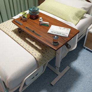 床上笔记型电脑懒人桌超大液压升降桌充电USB移动升降书桌出租屋