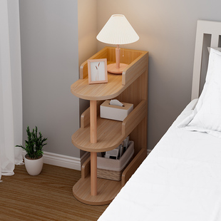 简易床头柜置物架2023新款 简约现代家用卧室小型床边收纳茶几桌子