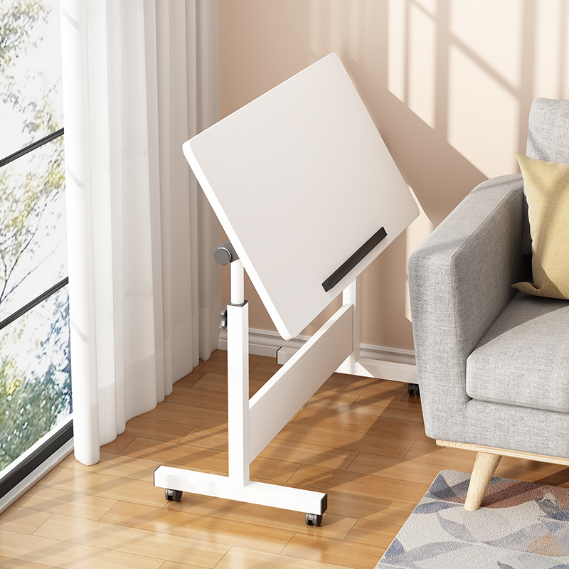 床边款带靠墙书桌调节高度办公