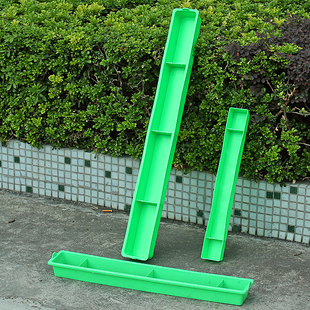 外挂食槽鸡食槽长条防撒喂水饲料喂食器鸡鸭鸽子塑料槽盒加厚加长