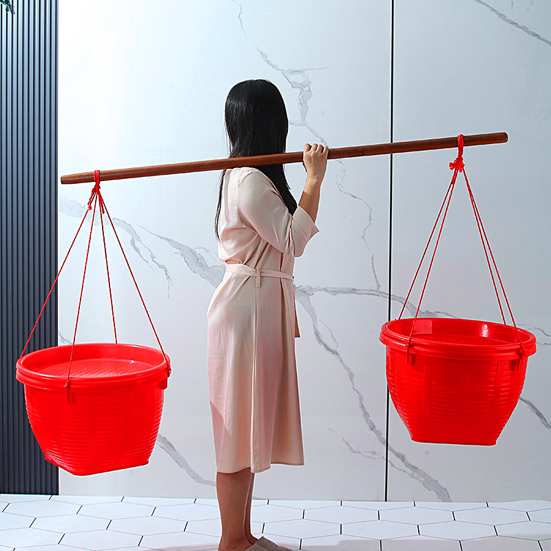 塑料箩篼箩筐收纳圆形结婚喜事农用仿竹编水果筐储物大小号胶筐筐,收纳整理,其他收纳篮,淘宝优惠券,粉丝福利购,淘宝优惠卷