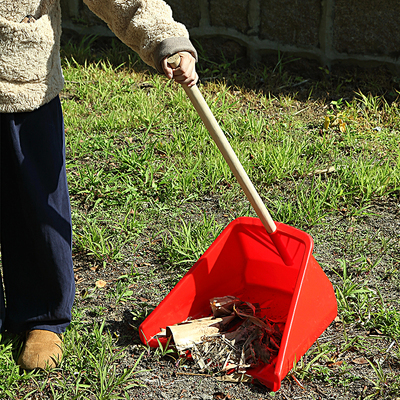 垃圾铲斗防风防翻加厚大灰斗簸箕畚箕铲垃圾家用环卫户外畚斗带杆