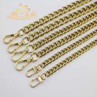 嫣兰水晶女士包包链条配件单买斜挎肩带包带子古金金属链迷你包链