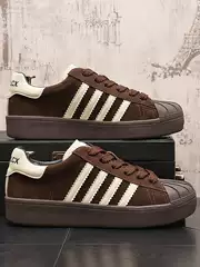 Retro Men's Shoes Maillard Men's Low-Top Shell-Toe Casual Shoes Korean Style Trendy Flat-Soled Youth Breathable Sneakers