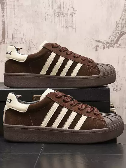 Retro Men's Shoes Maillard Men's Low-Top Shell-Toe Casual Shoes Korean Style Trendy Flat-Soled Youth Breathable Sneakers