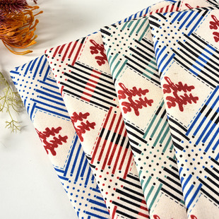 新款原创婚庆大红喜字棉麻布料特厚特密桌布门帘挂布装饰面料diy