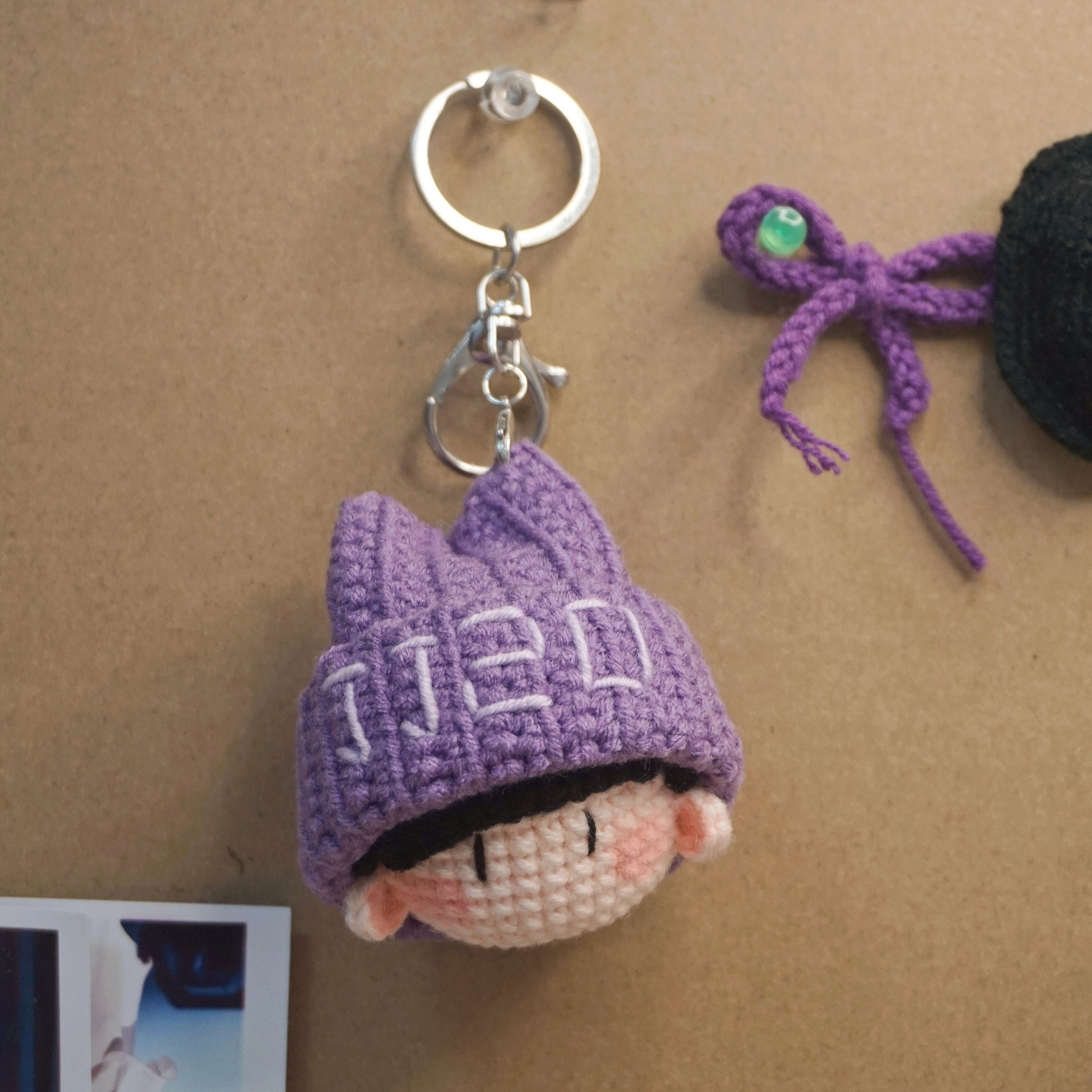 【成品】JJ20周边挂件 林俊杰紫色小奇迹咖啡杯钥匙扣 生日礼物