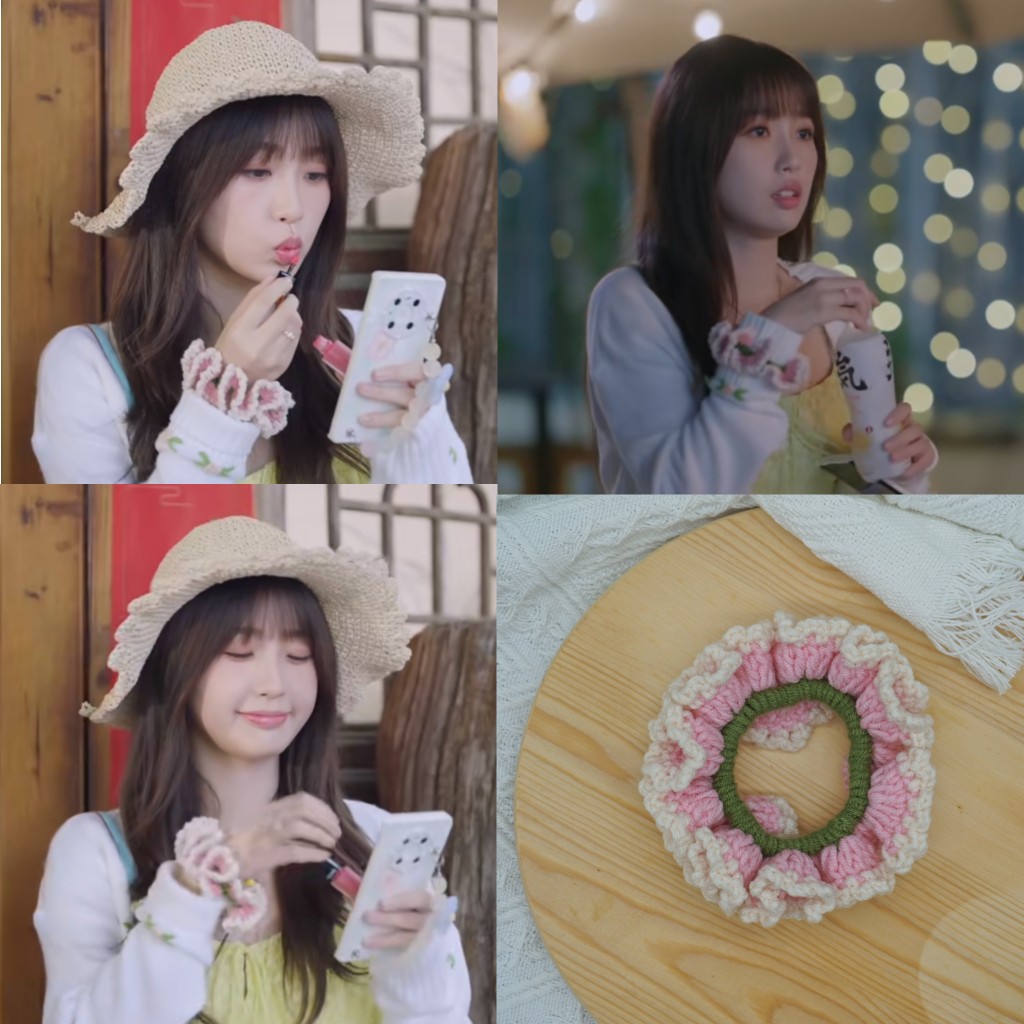 成品|虞书欣同款发圈虞美人两个人的小森林大肠发圈甜美发饰头饰