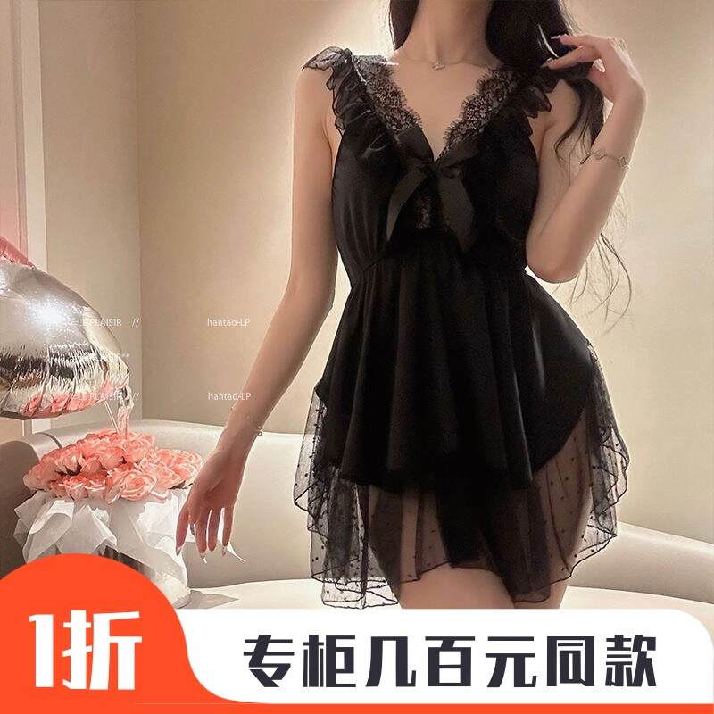 蕾丝睡裙吊带薄款纯欲风夏季