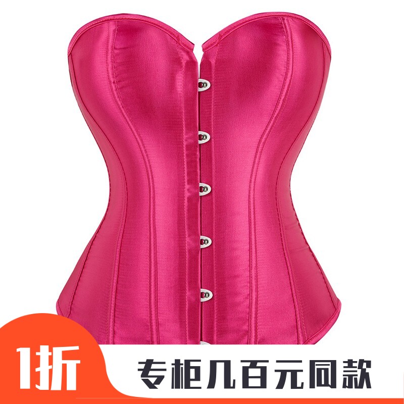 跨境货源欧美热销束身衣仿真丝塑身色丁面料婚纱礼服打底美体
