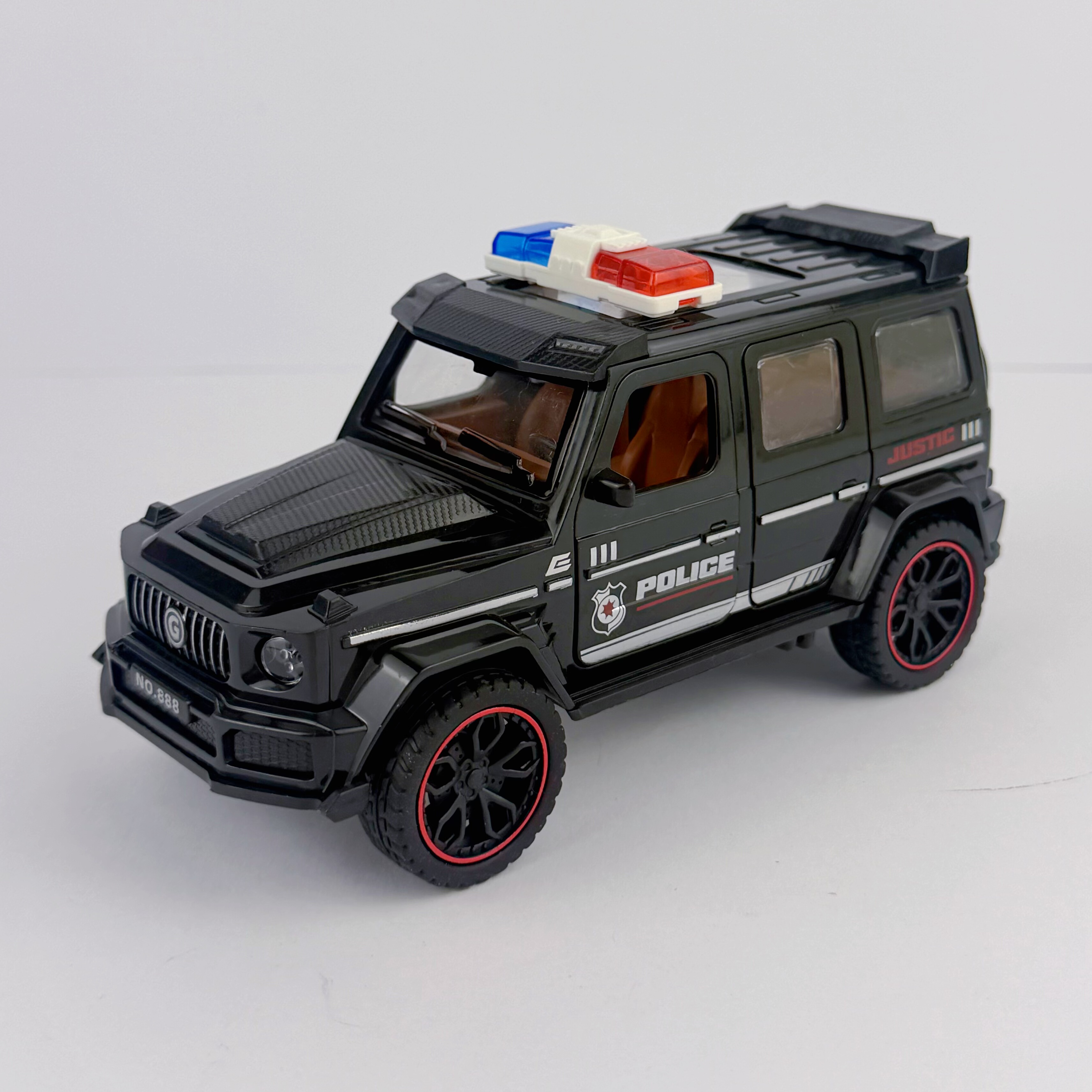警车越野车大G奔驰模型小孩玩具