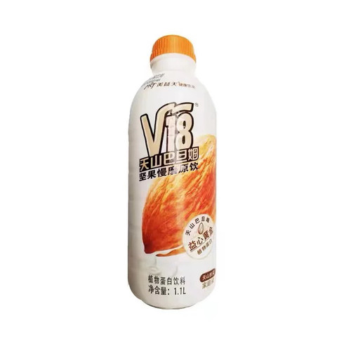新疆直发 V18天山巴旦姆坚果饮料1.1L大瓶装巴旦木植物蛋白饮料