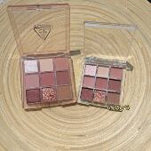 3CE三熹玉九色眼影盘小样 试色日常大地色哑光奶茶色压盘分试