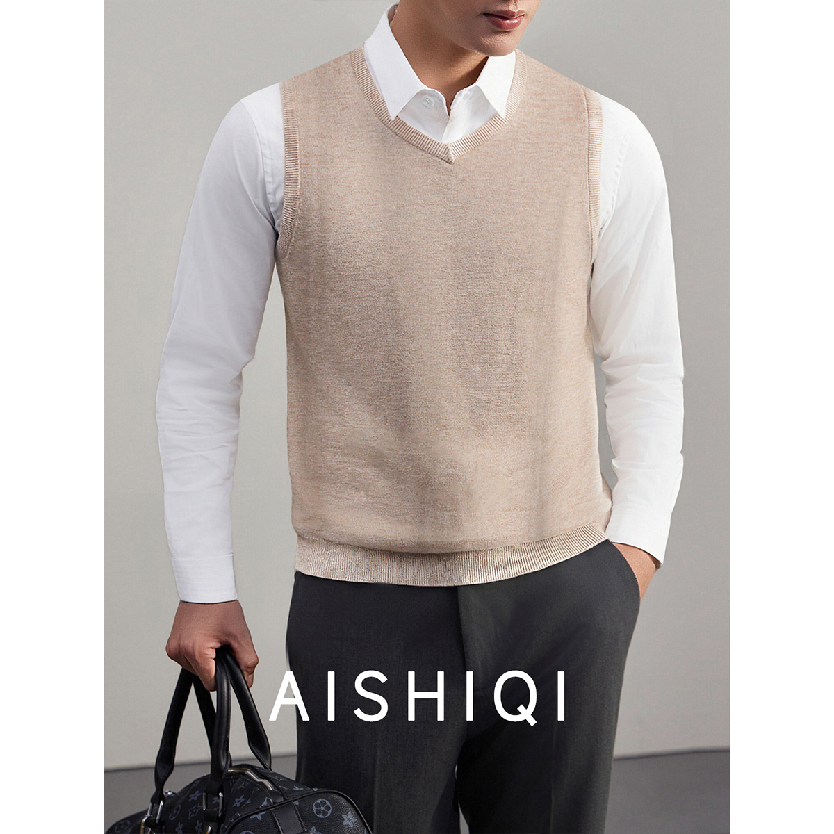 轻奢时尚帅气百搭毛衣背心