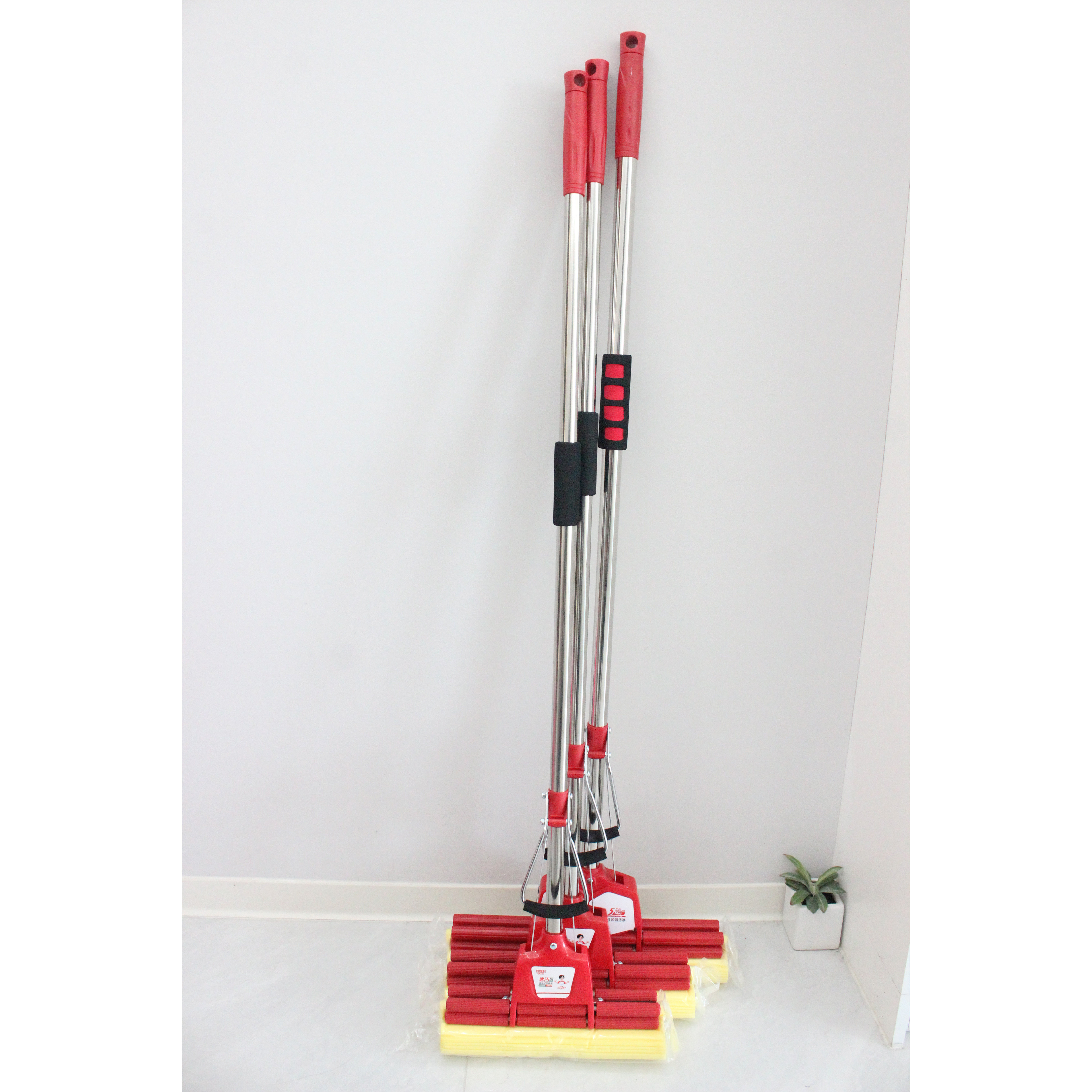 好媳妇滚轮胶海绵拖把2025新款家用吸水免手洗替换头配件直杆一体