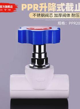 PPR截止阀4分20水阀6分加厚升降式阀门热熔管件阀芯闸阀水管配件