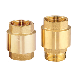 全铜立式弹簧止回阀4/6分1寸内外丝内丝水管管道水表单向阀止逆阀