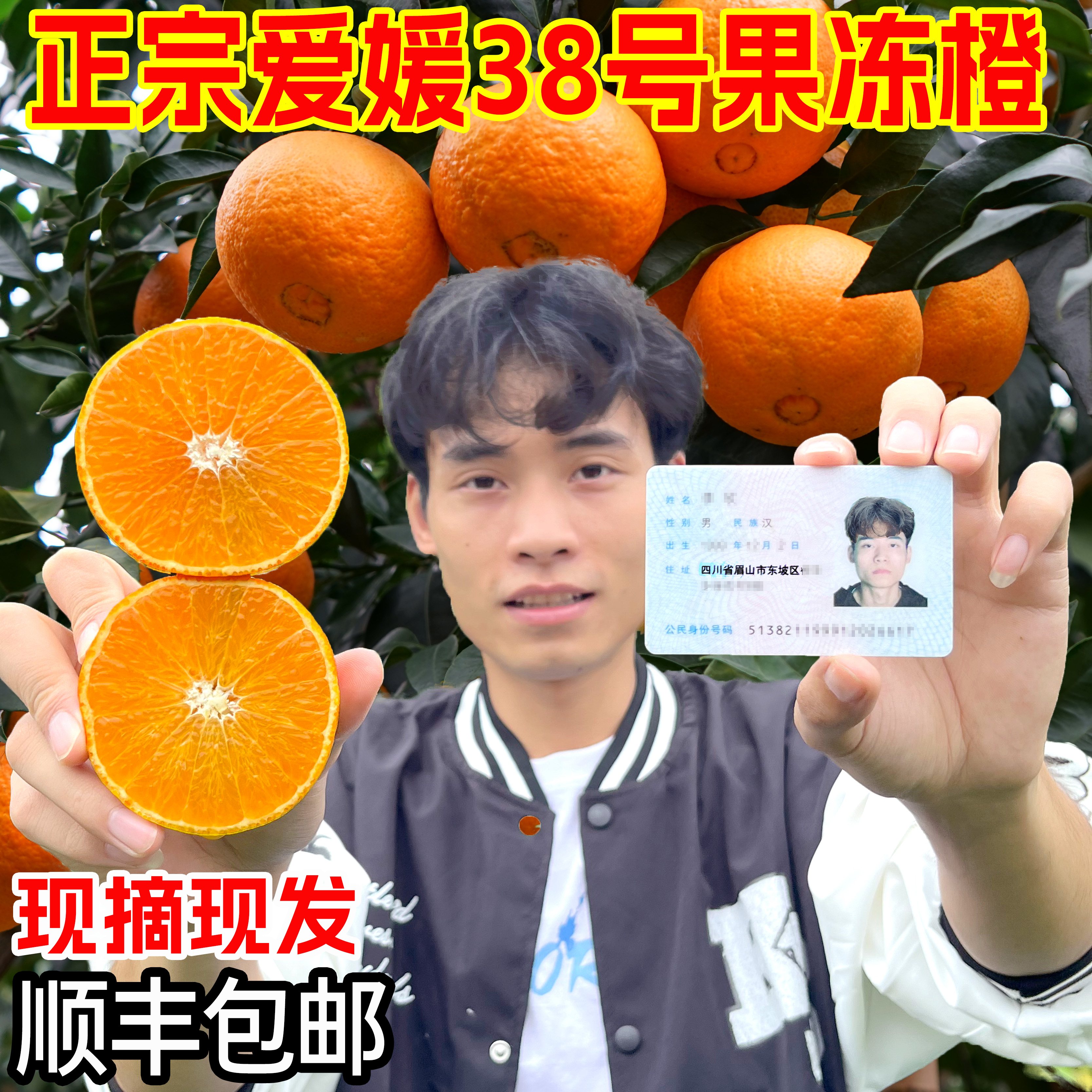 顺丰正宗特级四川爱媛38号果冻橙子手剥橙新鲜应季水果甜整箱包邮