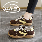 厚底老爹鞋 轻便阿甘德训鞋 软底防滑登山运动鞋 34码 女2026新款 春季