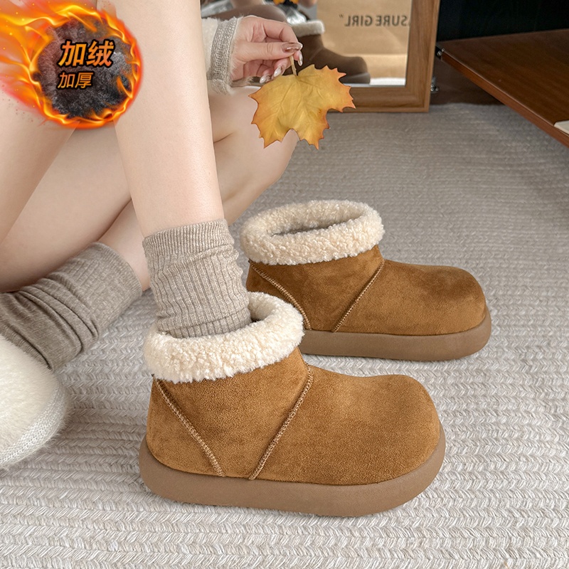 防水防滑高帮勃肯鞋34码大棉短靴