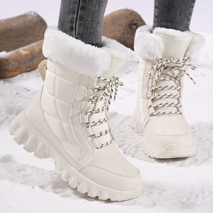 哈尔滨东北户外雪地靴防水防寒防滑雪鞋滑雪零下40度旅游装备男女