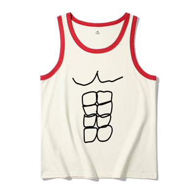 趣味小众设计夏季纯棉无袖背心