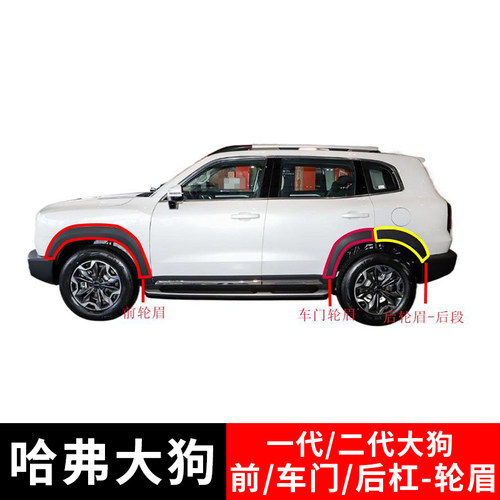 哈弗大狗前轮眉车门包角轮眉