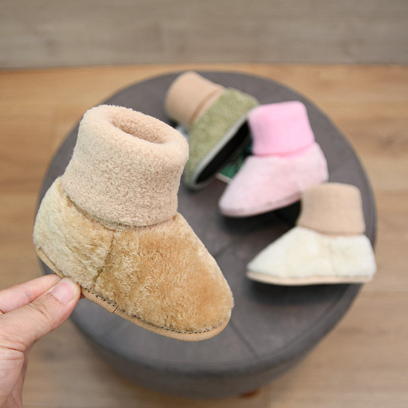 婴儿鞋加绒袜鞋学步鞋套脚步前鞋