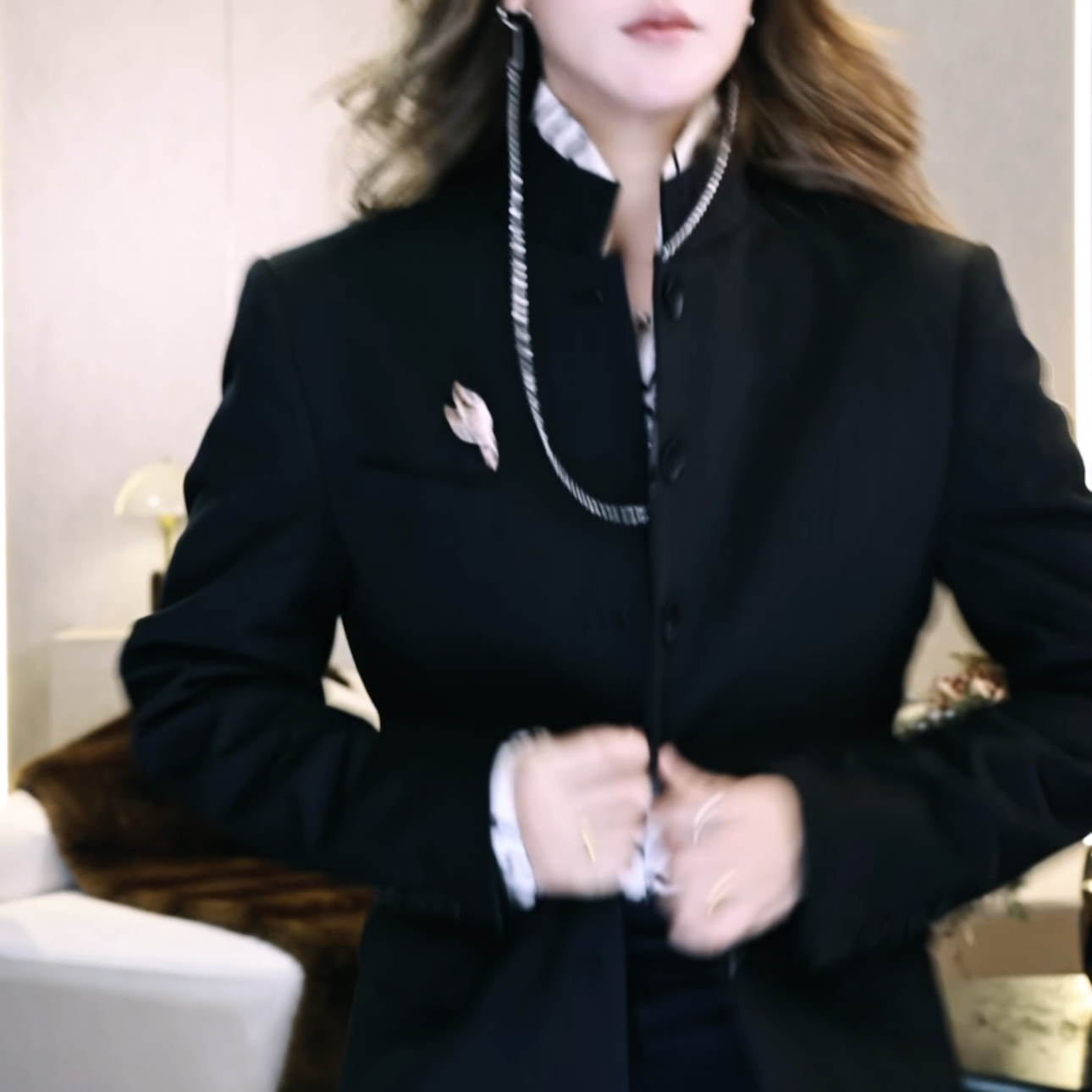 中式立领西装外套男女款