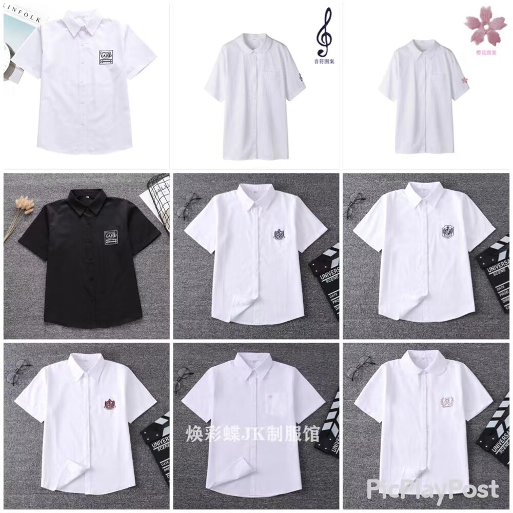 彩蝶jk制服馆日系学院风短袖图片