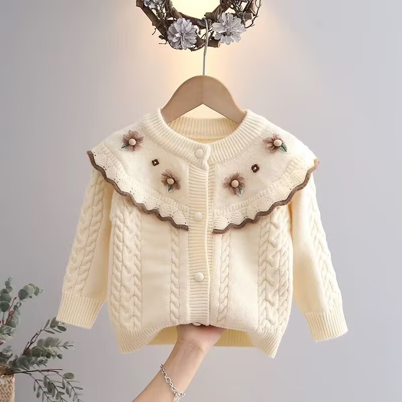 普通针织女绣花韩版否春秋