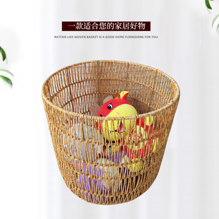 塑料仿藤编篮防水脏衣篮篓浴室洗衣篮客厅玩具杂物收纳筐收纳箱