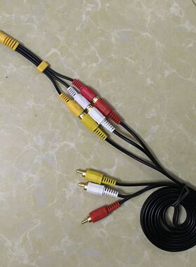 海信75/70电视32/43/50/55/65V1F-R连机顶盒av线1转3一分三转接头