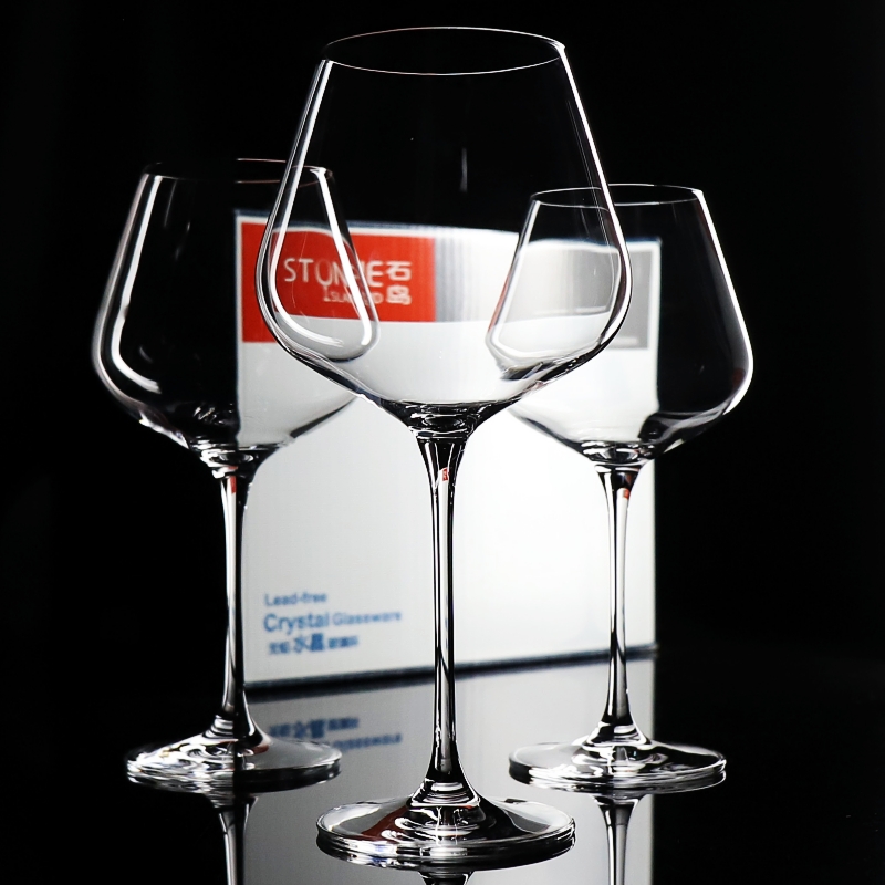 水晶玻璃大号勃艮第红酒杯高脚杯