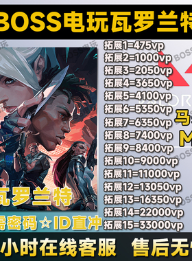 valorant瓦罗兰特马来西亚充值VP点无畏契约瓦洛兰特代充