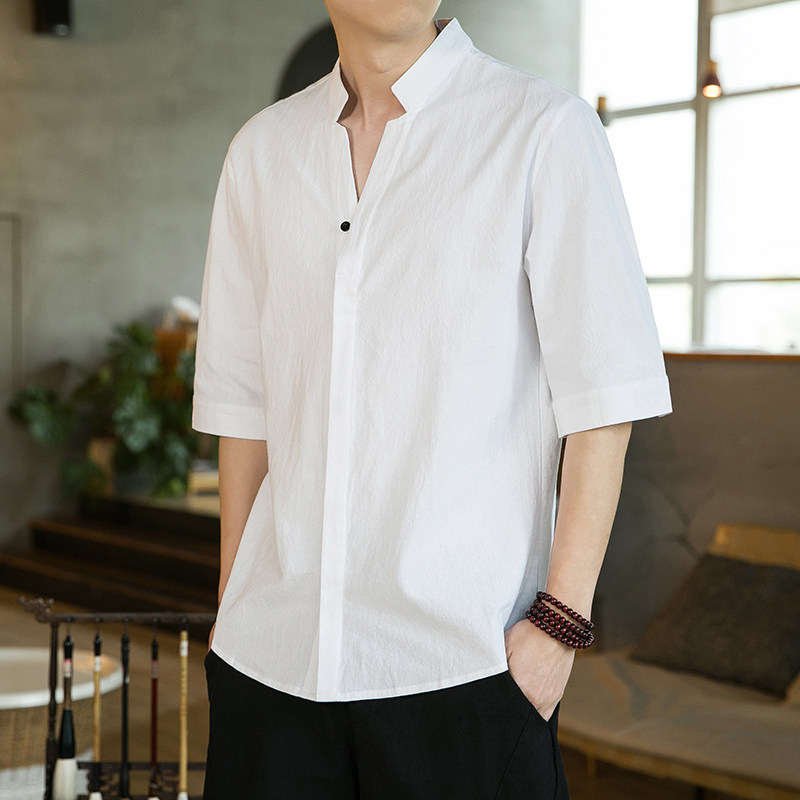 新风短袖衬衫男休闲男装潮流大码短袖衬衣414-H006-P35,男装衬衫,四季星座414