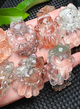 天然绿幽灵九尾狐狸吊坠毛衣链一图一物彩幽灵狐狸吊坠爱情女包邮